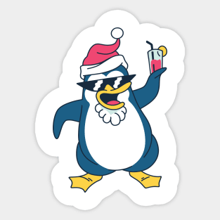 Christmas Penguin Sticker